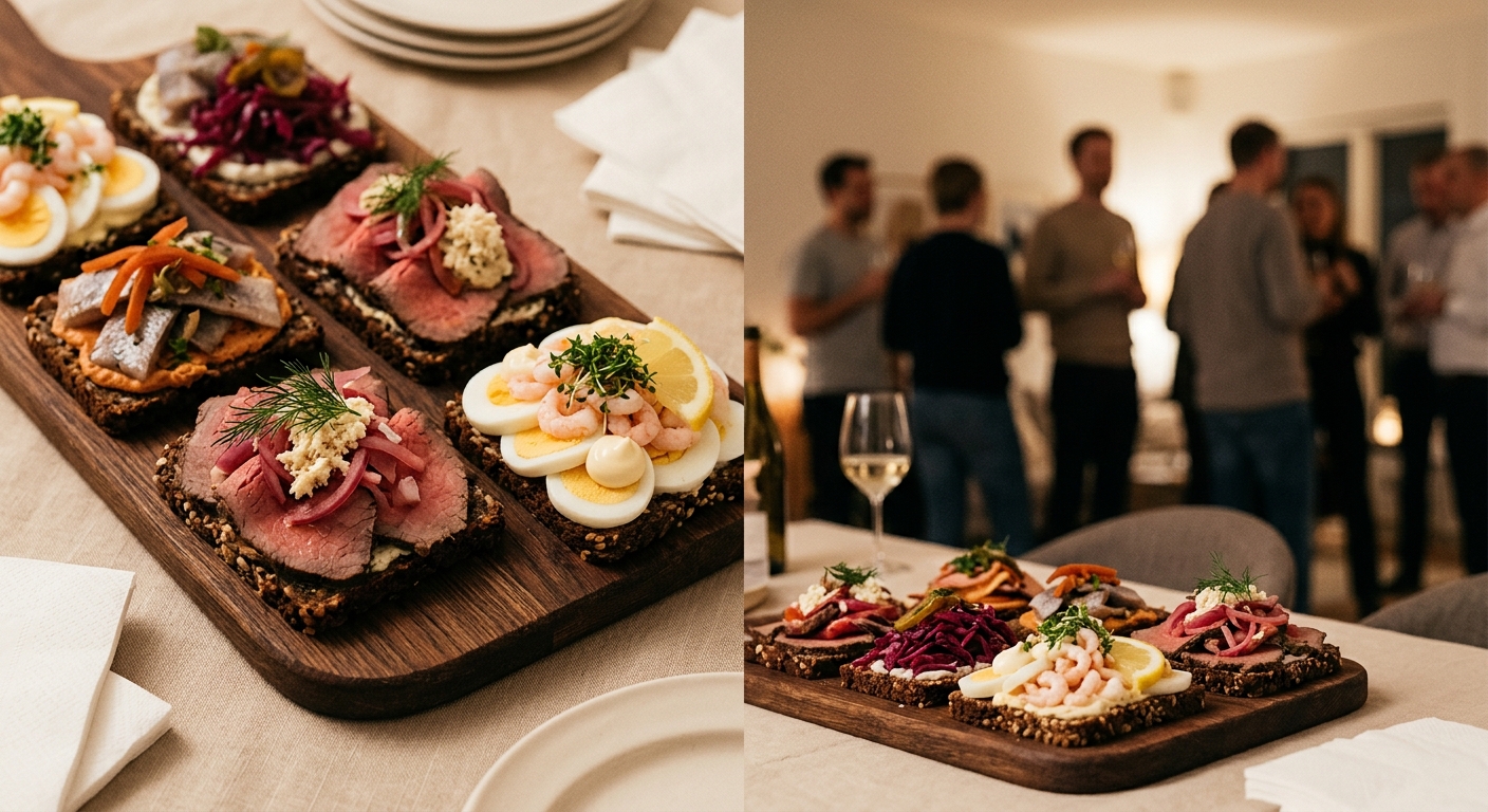 Delicious Catering: pris på sandwich og smørrebrød til fest